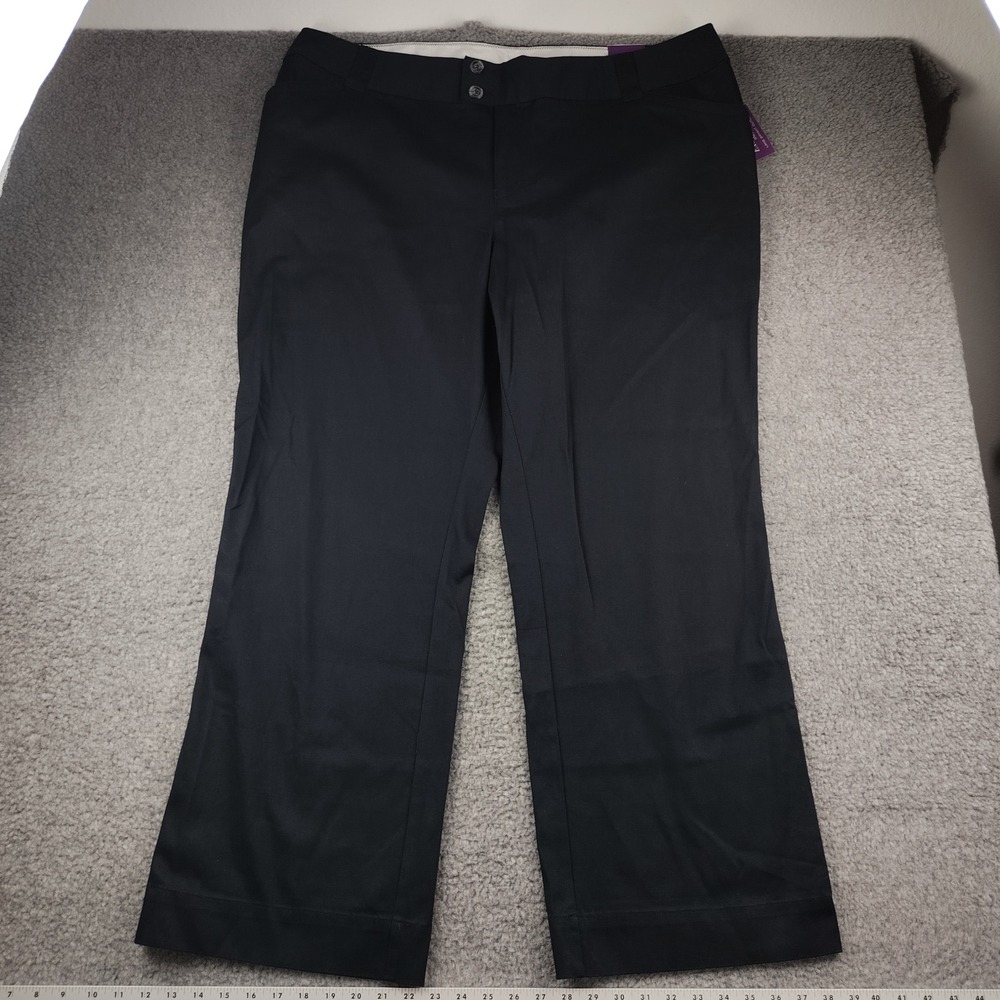Lane Bryant Cotton Stretch Trouser Dress Pants Size 24 Career Office NWT